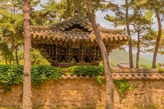 Hyoyeolgak (filial piety and chastity) pavilion located near Suok, South Korea, built in 1928 in