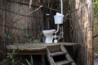 Outdoor toilet, bush toilet, WC, outside, forest, bush, wilderness, free, bizarre, gag, camping,