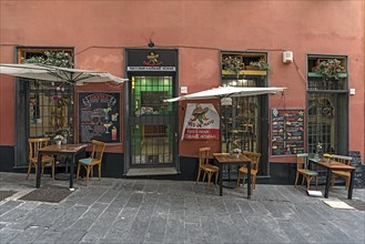 Mexican restaurant in the historic centre, Genoa, Italy, Europe