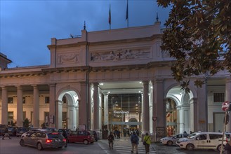 Genova Piazza Principe railway station, in the evening, Piazza Acquaverde, Genoa, Italy, Europe
