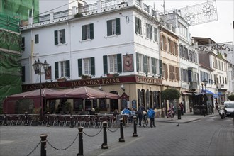 The Angry Friar traditional British pub, Gibraltar, British overseas territory in southern Europe,
