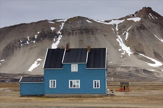 Koldewey Station for Arctic and marine research at Ny-Alesund on Svalbard, Spitsbergen, Norway,