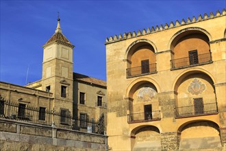 Historic buildings around the mezquita, Great Mosque, Cordoba, Spain, Europe