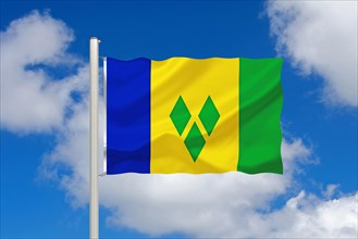 The flag of St Nevis and the Grenadines, Studio