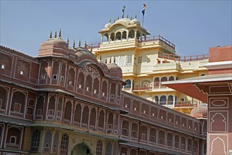 Chandra Mahal, Chandra Niwas, most commanding building in the City Palace complex, Jaipur,