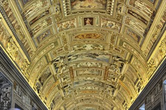 Ceiling painting, Galleria delle carte geografiche, Gallery of Maps, Hall of Maps, Vatican Museums,