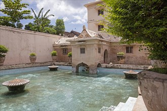 Bathing complex at the Taman Sari Water Castle, site of a former royal garden of the Sultanate of