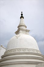 Detail of domed Buddhist stupa in the historic town of Galle, Sri Lanka, Asia