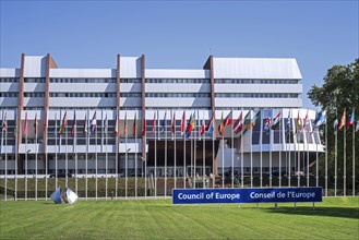 Headquarters of the Council of Europe, CoE, Conseil de l'Europe at Strasbourg, France, Europe
