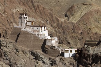Basgo Gompa, the Buddhist monastery and fortress in Central Ladakh. Leh District, Union Territory