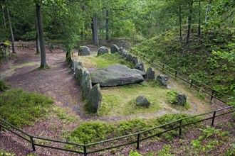 Seven Stone Houses, Sieben Steinhaeuser, dolmens from the neolithic funnelbeaker period at Bergen,