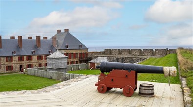 Fortress Louisburg with cannon Sydney Canada