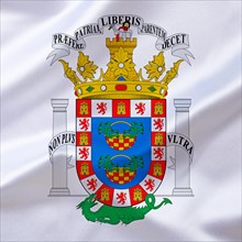 The coat of arms of Melilla, Spain, Europe, EU, Studio, Europe