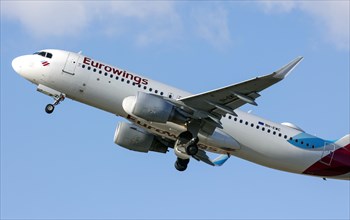 An Airbus A-320 of the airline Eurowings, Schoenefeld, 28/03/2023