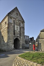 The Nevers Gate, Porte de Nevers at Saint-Valery-sur-Somme, Bay of the Somme, Picardy, France,