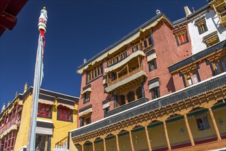 One of the main buildings in Thikse Gompa, the Buddhist monastery of Central Ladakh, which belongs