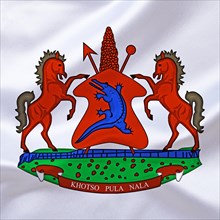 Africa, African Union, the coat of arms of Lesotho, Studio