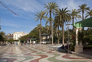 Herandez Park in Melilla autonomous city state Spanish territory in north Africa, Spain, Europe