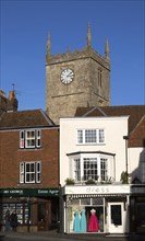 Church of Saint Mary and historic buildings, Marlborough, Wiltshire, England, UK