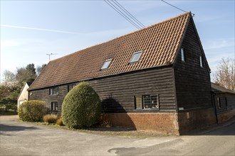 House in converted barn, Shottisham, Suffolk, England, UK