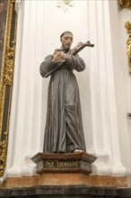 Statue of Saint Francis of Assisi, Chapel of Saint Teresa, cathedral church, Cordoba, Spain, Europe