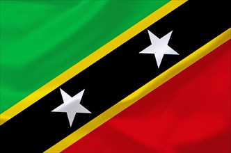 The flag of St Kitts and Nevis, Studio