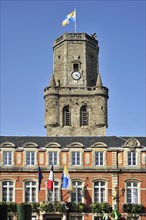 The town hall and belfry at Boulogne-sur-Mer, France, Europe