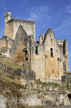 Keep of the Chateau de Commarque, medieval castle at Les Eyzies-de-Tayac-Sireuil, Dordogne,