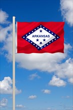 The flag of Arkansas, USA, Studio, North America