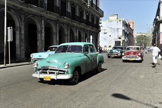 Vintage car from the 50s, Santa Clara, Cuba, Greater Antilles, Caribbean, Central America, America,
