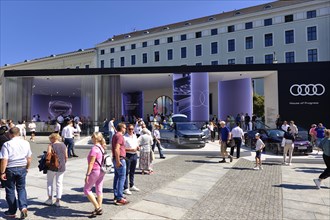 AUDI stand at Wittelsbacher Platz, IAA Mobility 2023, Munich, Bavaria, Germany, Europe