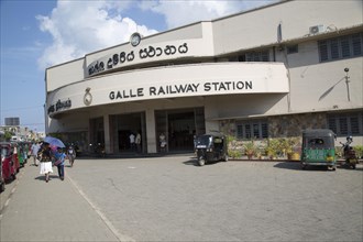 Exterior of Galle Railway station, Sri Lanka, Asia