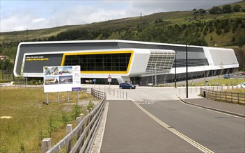 New sports centre, The Works redevelopment area, Ebbw Vale, Blaenau Gwent, South Wales, UK