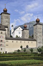 The Stockalper Palace, Stockalperpalast, castle at Brig, Brig-Glis in the Swiss Alps, Valais,