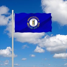 The flag of Kentucky, USA, Studio, North America