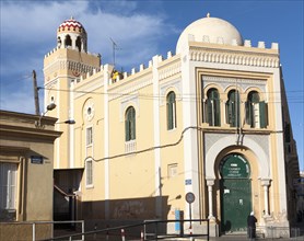 Mezquita Central, central mosque building designed by Enrique Nieto 1945, Melilla, north Africa,