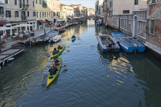 Kayaks in Venice, Veneto, Italy, Europe