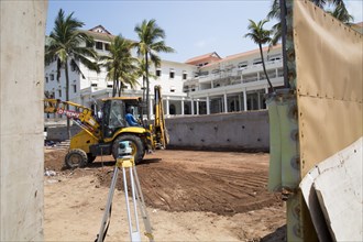 Construction site redevelopment of Galle Face hotel, Colombo, Sri Lanka, Asia