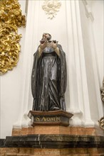 Statue of Saint Augustin, Chapel of Saint Teresa, cathedral church, Cordoba, Spain, Europe