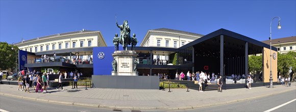 Panorama, Volkswagen stand at Odeonsplatz, IAA Mobility 2023, International Motor Show 2023,