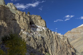 Phugtal Gompa, one of the most spectacularly located Buddhist monasteries of Ladakh, which clings