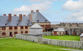 Fortress Louisburg Panorama rear view Sydney Canada