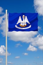 The flag of Louisiana, USA, Studio, North America