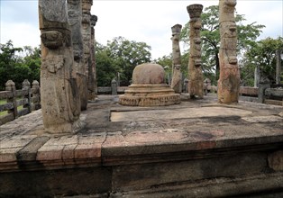 The Lotus Mandapa building, The Quadrangle, UNESCO World Heritage Site, the ancient city of