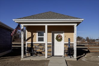 Longmont, Colorado, The Veterans Community Project is building tiny homes for homeless veterans.