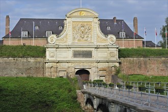 Entrance gate to the Vauban Citadel in Lille, France, Europe
