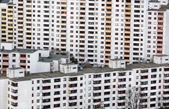 View of a tower block in Gropiusstadt. The rise in rents in German cities has increased again in