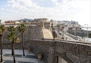 Muralla Real historic fortress Ceuta, Spanish territory in north Africa, Spain, Europe