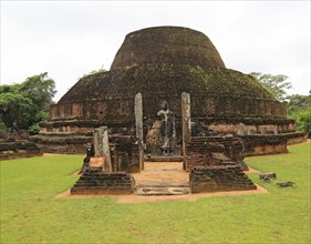 Pabula Vihara temple, UNESCO World Heritage Site, the ancient city of Polonnaruwa, Sri Lanka, Asia