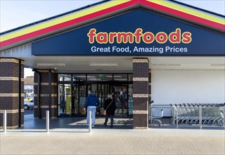 Farmfoods food shop store, Whitton, Ipswich, Suffolk, England, UK